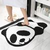 2 шт. Тканый мультяшный коврик для пола Универсальный нескользящий коврик для ванной комнаты для двери ванной комнаты Бытовой коврик для пола