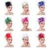 Hair Accessories Flower Pearl Headband Wedding Flower Mesh Headband Fascinator Hats Women Girls