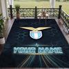 Custom Text Printed Rug Lazio FC Non Slip Floor Carpet For Home Room Decor