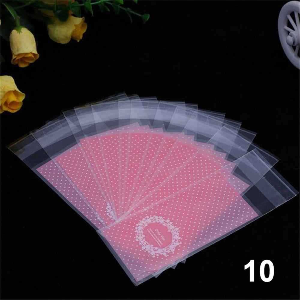 100pcs/lot Cute Bow Party Supplies Wedding Favors Lipstick Bag Gift Packages OPP Bags Plastic Pocket