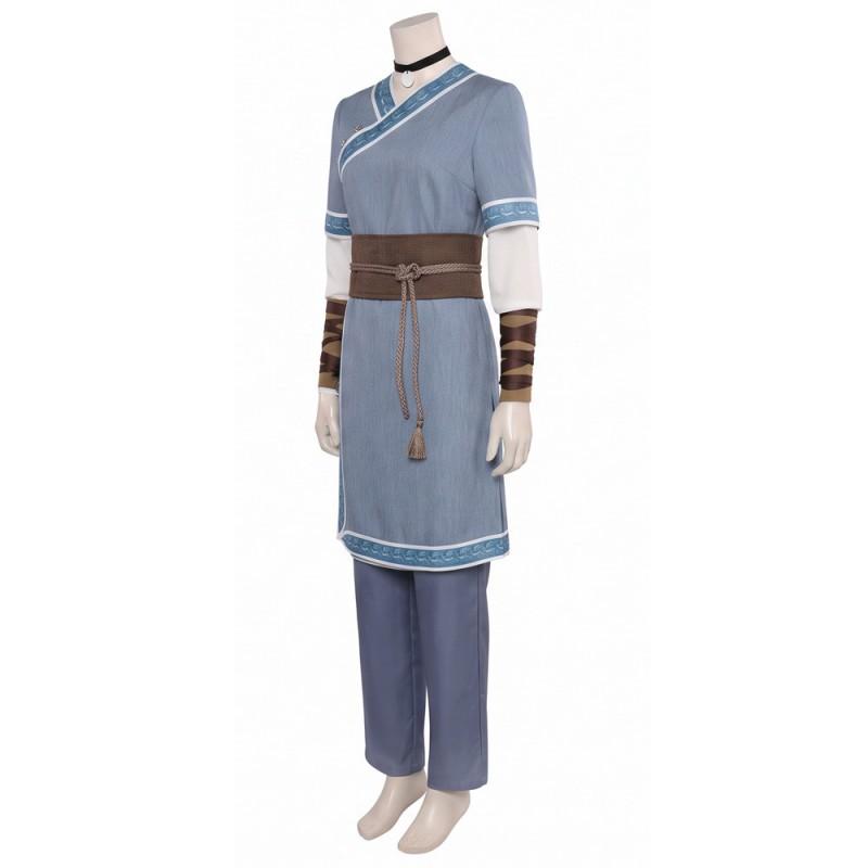 Halloween Cosplay Costume Avatar Last Airbender Katara Anime Role Play Outfit Festive Parties
