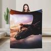 Мягкое одеяло для путешествий, офиса H-How To TT-rain Your Dragon Плед Фланелевое покрывало для спальни Удобный чехол для дивана-кровати