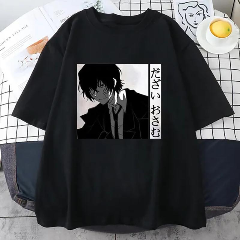 NEW Anime Cool Print Shirt Fashion Casual Personality Hip Hop Street Men's and Women's Short Sleeve T-Shirt Tops