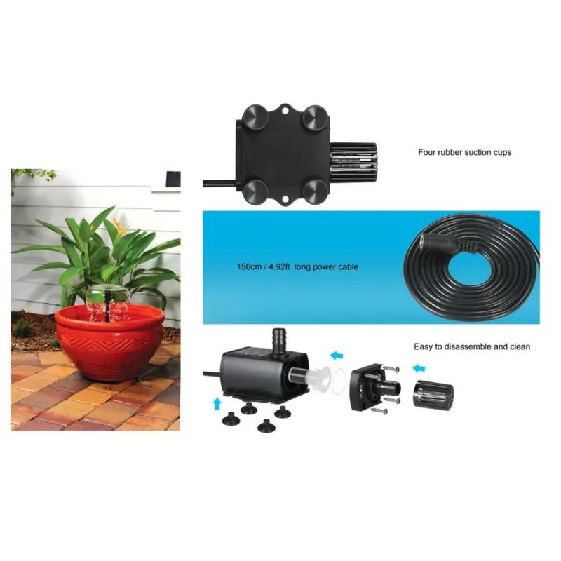 QR50C 300L/H Flow DC 12V Mini Brushless Motor Computer Water Circulation Fountain Pump Fish Tank Pool Circulating