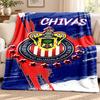Deportivo Guadalajara Blanket Flannel Blanket Soft Cozy Plush Throw for Sofa Bed Lightweight Home Decoration Outdoor Camping