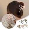 Милый бант-бабочка, большой коготь для волос, краб-зажим, полая лента для волос, пластиковый бант-краб для волос Dr M5B4