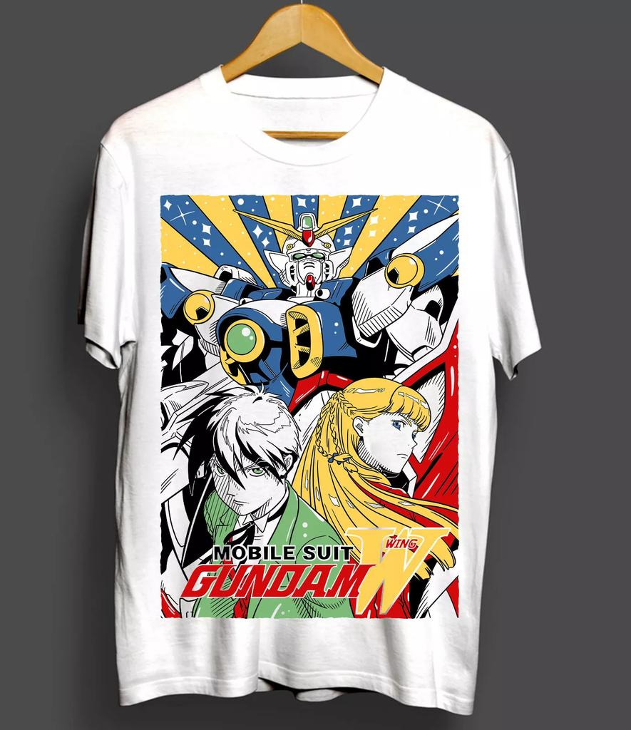 Japanese Anime Men's and Women's T-Shirts Gundam Wing T-Shirts Japanese Anime T-Shirts Manga Shirts Graphic Art All Sizes