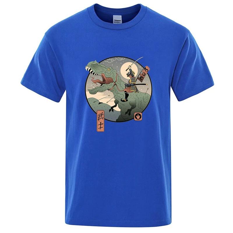 Summer Mens Tshirt High Quality 100 Cotton Anime Dinosaur Printing Casual Cool Oneck Men Tshirt Male Top for Men Tees
