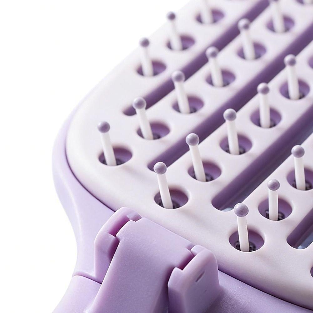 Purple Color Anti-Static Massage Comb Portable Salon Hair Massage Scalp Comb New Air Cushion Comb