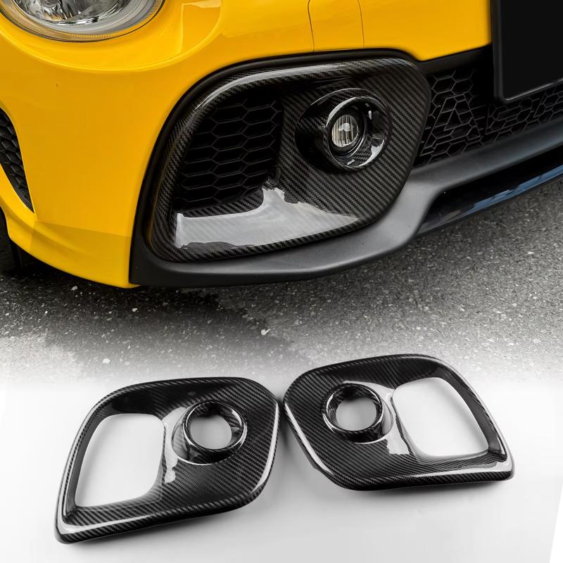 For Abarth 595 695 2017 2018 2019 2020 2021 2022 2023 2024 Real Carbon Fiber Car Front Fog Lamp cover Car Accessories LHD RHD