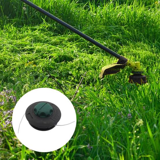 Двойная триммерная головка Алюминиевый сплав Головка для триммера Универсальная сменная триммерная головка для большинства бензиновых триммеров