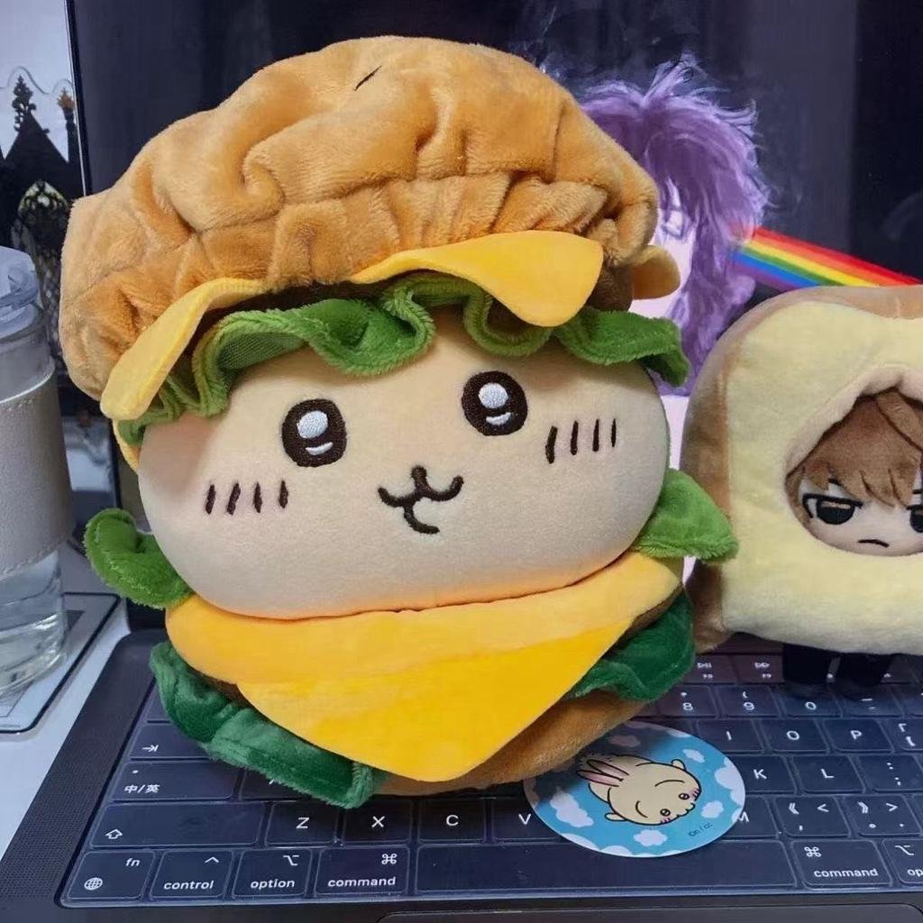 Cute Cartoon Hamburger Plush Doll Clothes 10-12cm Soft Fluffy Idol Doll Outfit Accessories For Anime Game Figures