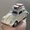 AABLC1 1:32 Volkswagen Beetle Travel version Compact sedan Alloy Metal Diecast Model Car Sound & Light Pull Back Collectibles Hobby Boy