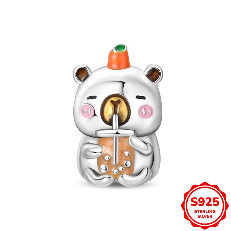 Медная бабочка мультяшное животное подвеска шарм бусины подходит для браслетов 3 мм ожерелье для женщин роскошное изготовление ювелирных изделий своими руками