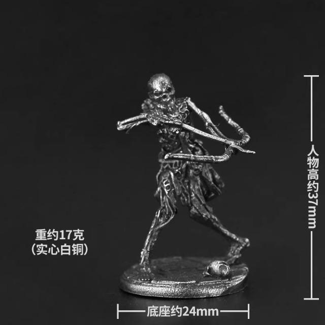 Металлический викинг-скелет Воин Легионер Солдат Настольная игра Украшения Декор интерьера автомобиля Подарок для мужчин Коллекционный Домашний декор