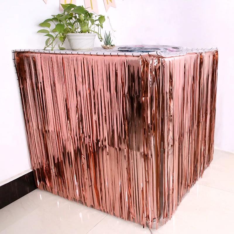 1 шт. юбка для стола с кисточками, модные одноразовые предметы, удобная сервировка стола для свадьбы, дня рождения, современной гавайской вечеринки