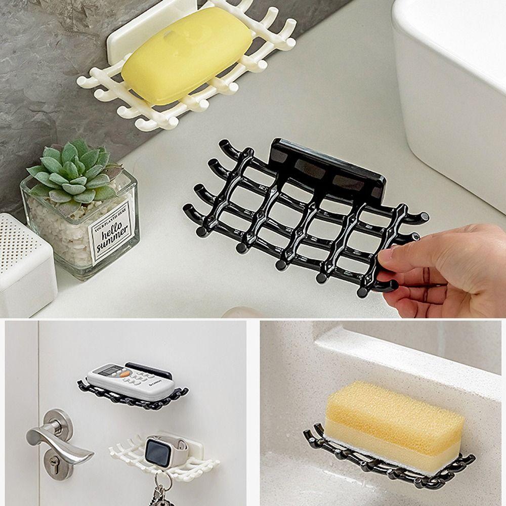 Fashion Soap Box Durable Storage Rack New Soap Dish Bathroom Kitchen Sink Organizer