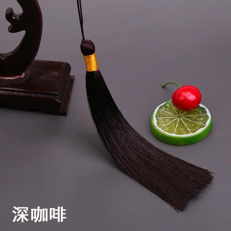 17 см Длинная кисточка-шип Китайская одежда DIY Аксессуары Музыкальный инструмент Подвеска Ледяной шелк Вертикальные шипованные кисточки для поделок