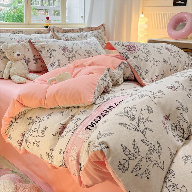 Утолщенный комплект из четырех предметов, пододеяльник, простыня, комплект из трех предметов для односпальной кровати в общежитии