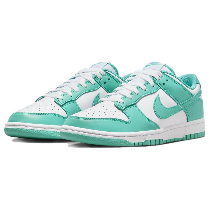 Nike Dunk "Clear Jade" trendy casual low-top sneakers for men in white and green DV0833-101