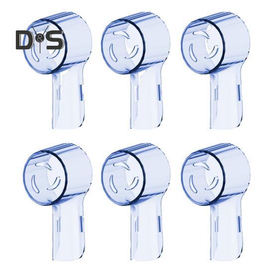 6 шт. Защитные чехлы для зубных щеток с вентиляционным отверстием, пищевые, без BPA, многоразовые защитные пылезащитные чехлы для серии IO