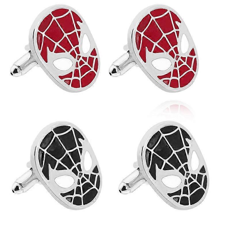 Spider logo cufflinks for men's French-style shirts, alloy accessories, FBA alloy.