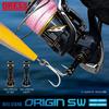 Стойка для катушки DRESS Origin SW 8000-20000 (для SHIMANO) Золото. Стелла, Катушка Twinpower, Спиннинговая катушка, Кастомные детали, Сине-черный/Золотой, 8000-20000
