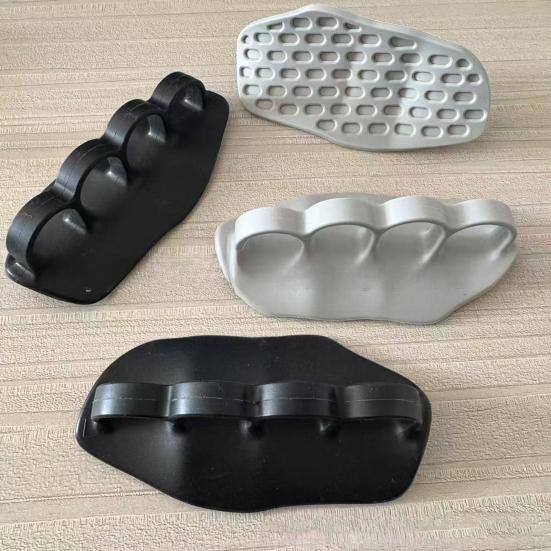 1 Pair 4-Holes Anti-Slip Silicone Workout Grips Men Women Hand Palm Protection Weight