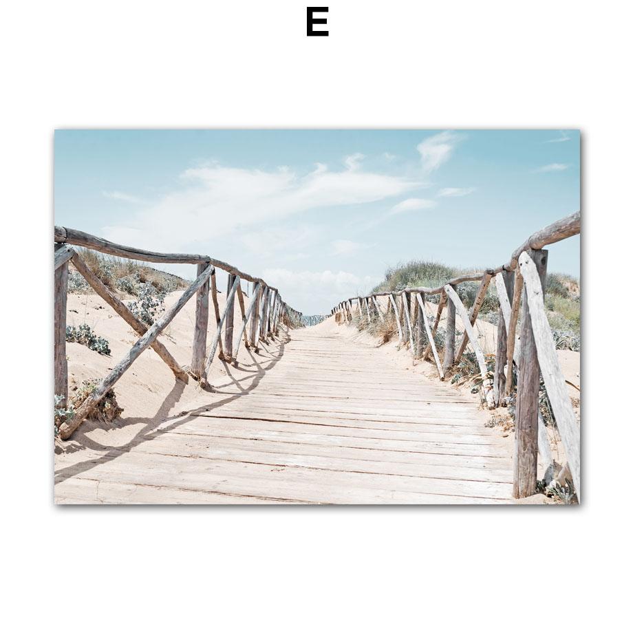 Кокосовая пальма доска для серфинга шале океан пляжный пейзаж настенная живопись на холсте скандинавские постеры с принтами настенная картина Декор в гостиную