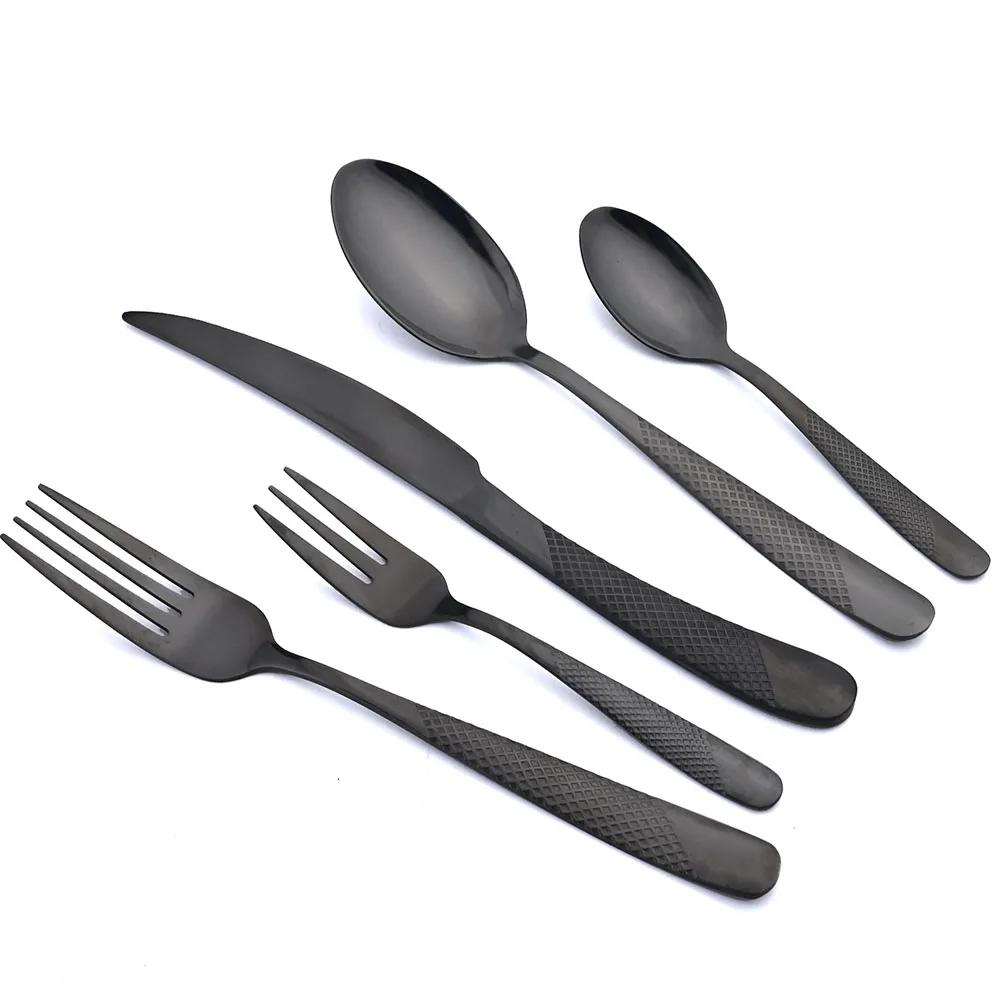 30pcs Tableware Set Stainless Steel Dinnerware Sets Knife Fork Spoon Flatware Western Cutlery Set Knife Fork Spoon Tea Spoon