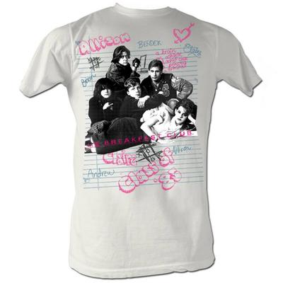 Breakfast Club Group White Adult T-Shirt