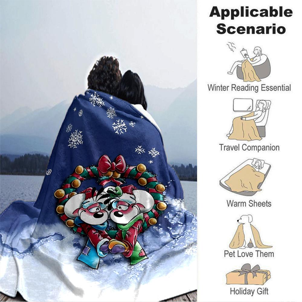 Winter Wreath Celebration Blanket Soft Throw Blanket For Home Bedroom Bed Sofa Travel Office Solid Christmas Blanket