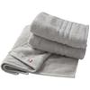 Hiorie HOTEL'S Imabari Certified Face Towels, 3-Piece Set, Silver Gray, 100% Cotton, Highly Absorbent, Durable, Solid Color, Made In Japan, Imabari Br