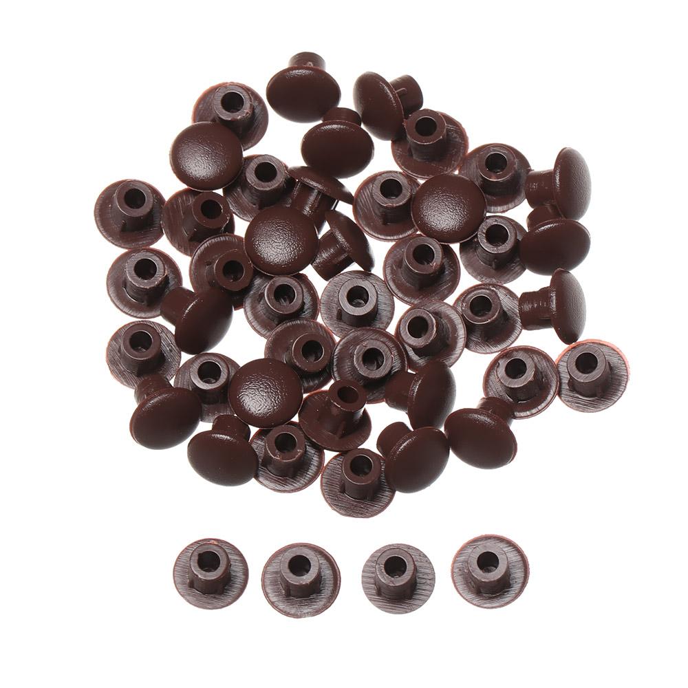 50Pcs Practical Exterior Hole Ornament Hardware Screw Decor Furniture Hole Covers Protective Cap Dust Plug Stopper