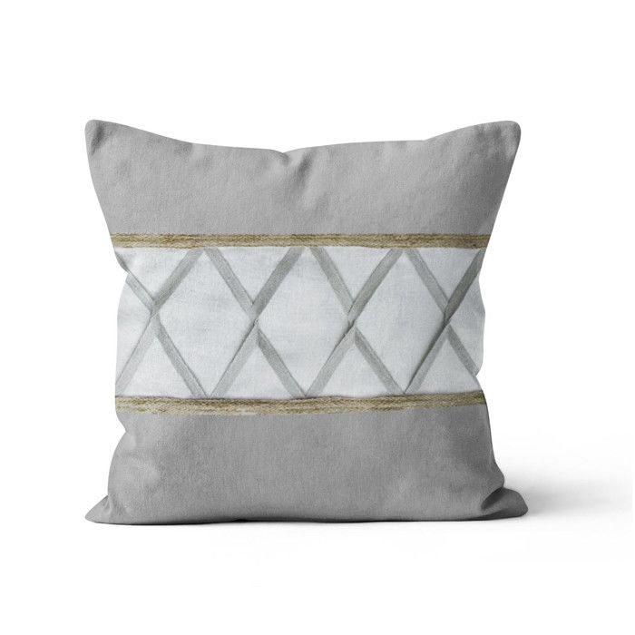 Removable Cushion Cover In Pure Cotton 40x40 Cm AUDE, by Soleil d'Ocre