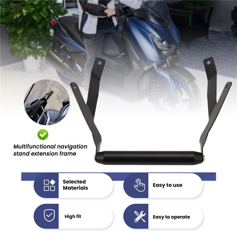 Motorcycle Front Phone Stand Holder Smartphone Phone GPS Navigaton Bracket For XMAX 300 XMAX300