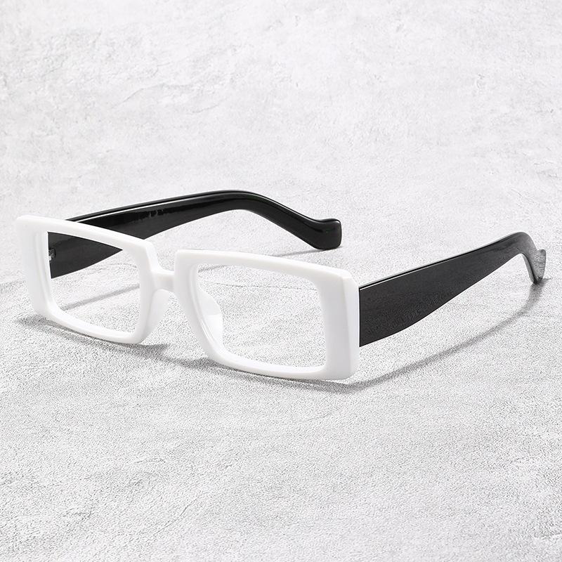 Fashion small square square anti-blue flat glasses jelly color men's and women's trend computer eye protection glasses
