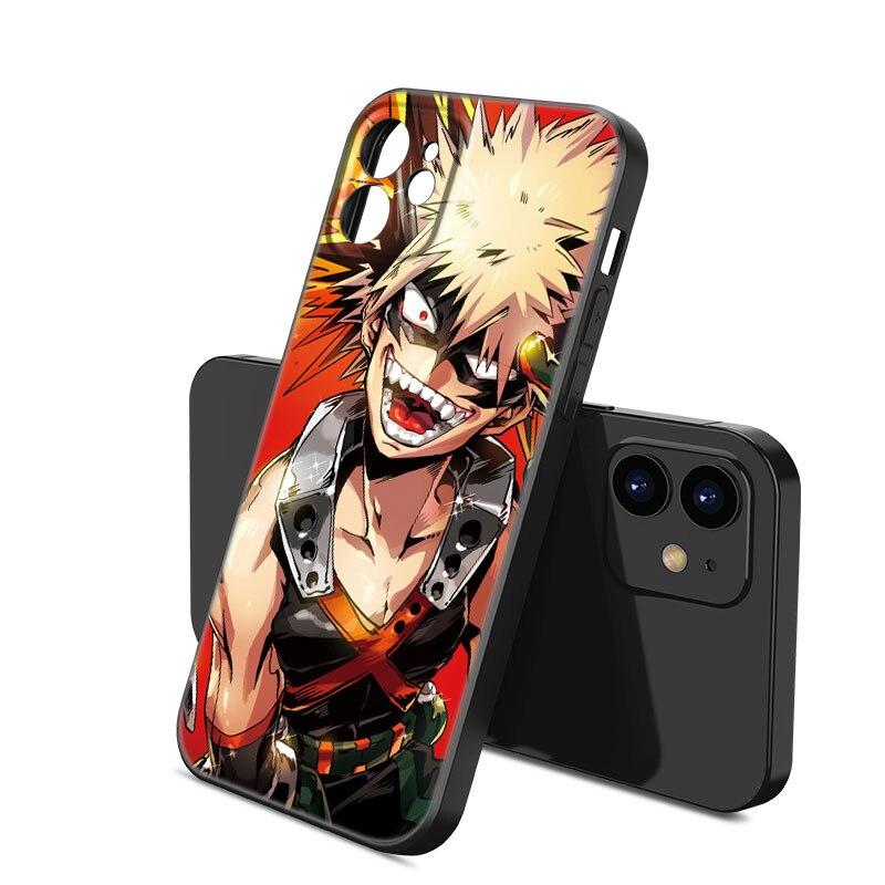 Чехол для телефона My Hero Academy для Apple iPhone 13 12 Mini 11 Pro XS Max XR X 8 7 6S 6 Plus SE 2022 2020 5S 5, мягкий черный чехол из ТПУ
