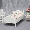 Wooden Scale 1:12 Exquisite Dollhouse Mini Single Bed Decor