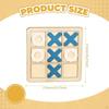 2 In 1 Wooden Geoboard and TAC Toe Game Board Educational Toy Fun Family Games for Table
