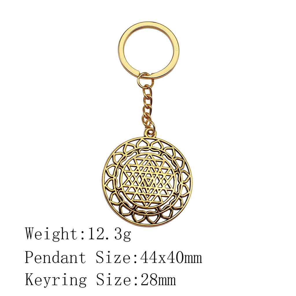 Новые поступления Брелок для ключей Женщина Цветок Жизни Брелок для ключей Biz Новинка в связках ключей