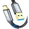 Кабель SUNGUY USB Type C 1,2 м USB3.1 Gen2 10 Гбит/с передача данных type c быстрая зарядка USB-A на USB-C позолоченные разъемы совместимы с Android Auto нейлон