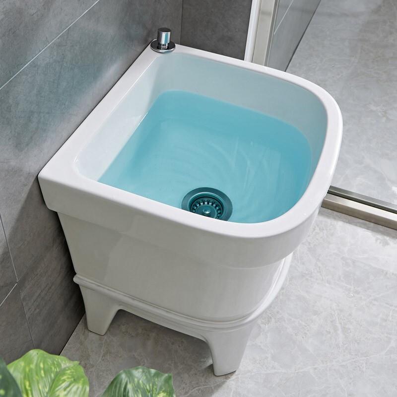 Nashide Ceramic Mop Sink with Backrest