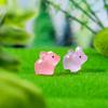 Светящаяся в темноте мини-фигурка поросенка из смолы для DIY мохового сада и рукоделия