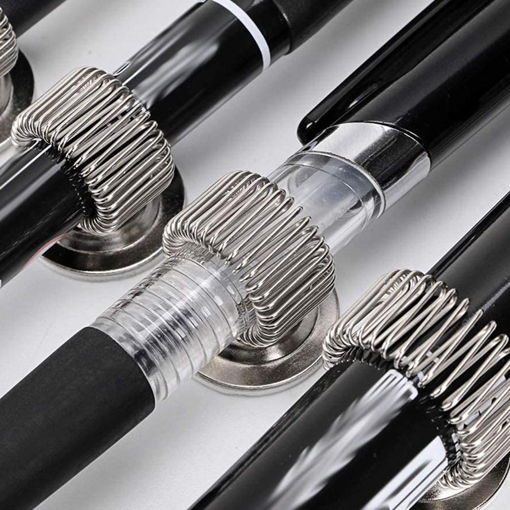 6 шт. самоклеящийся держатель для медсестер, магнитный карманный зажим для больничных карандашей, железный компактный пружинный человек