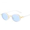 Punk Women Men Sun Glasses Fashion Ins Small Oval Frame Sun Shades Eyeglasses Ladies Outdoor Plain Sunglasses