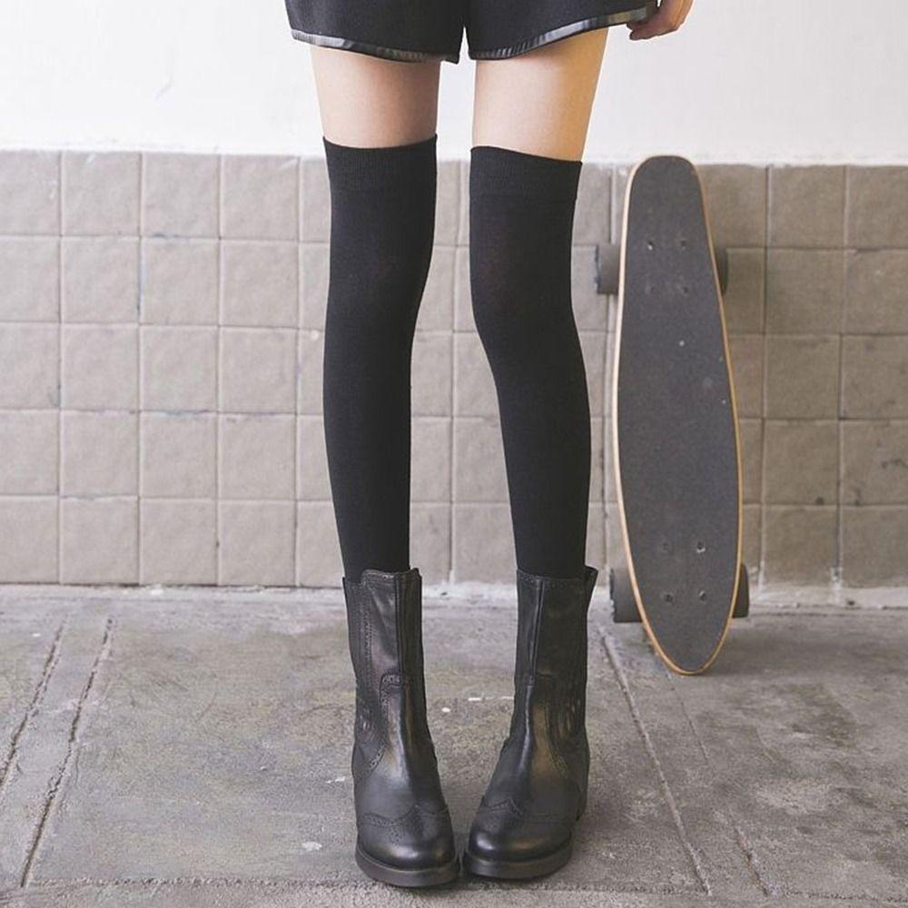 Elastic Long Stockings Summer Knee Length Socks Fashion Thin Stockings