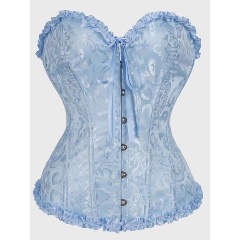 Women S Lace Corset Bustier Waist Trainer Body Shaper