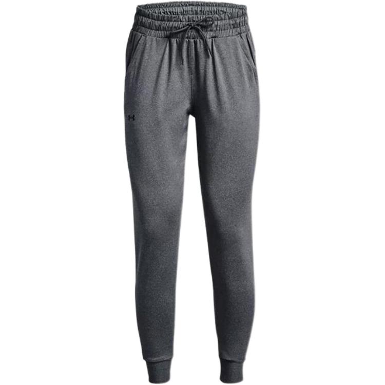 Under Armour Легкие быстросохнущие брюки для бега с кулиской, женские штаны, серые 1373083-012
