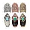 2Pcs Retro Metal Thimble Finger Tip Protector Ergonomic Finger Guards For Adult Beginner Hand Sewing Quilting Embroidery